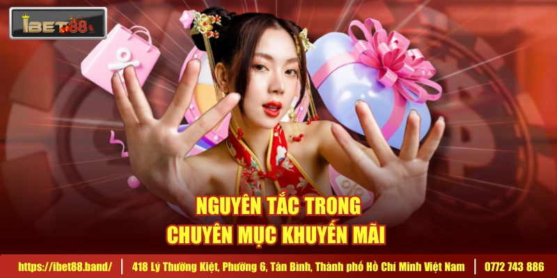 Nguyên tắc trong chuyên mục khuyến mãi 
